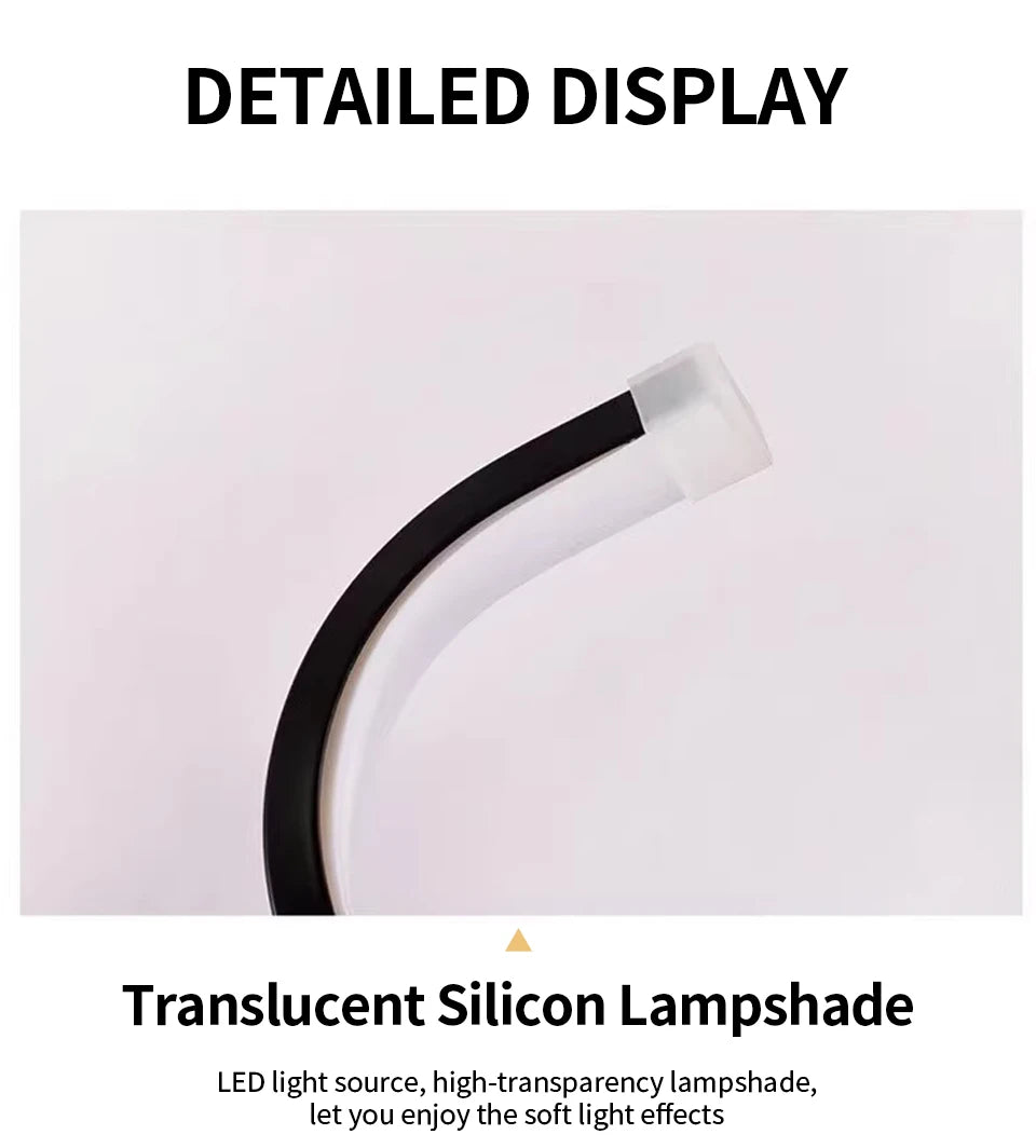 Dimmable Led Table Lamp USB 5V Night Light Modern Spiral Desk Room Decoration Bedroom Office Study Reading Book Light 3 Colors