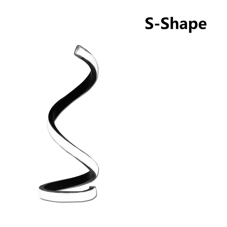 Dimmable Led Table Lamp USB 5V Night Light Modern Spiral Desk Room Decoration Bedroom Office Study Reading Book Light 3 Colors
