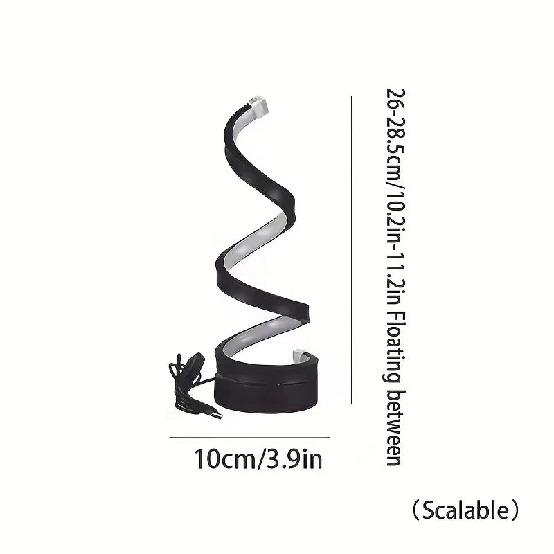 Dimmable Led Table Lamp USB 5V Night Light Modern Spiral Desk Room Decoration Bedroom Office Study Reading Book Light 3 Colors
